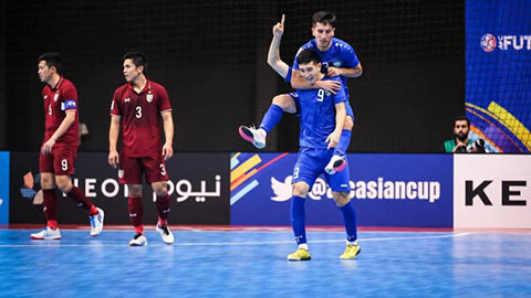 Tuyển futsal Thái Lan đại bại trước tuyển futsal Uzbekistan trong trận tranh hạng ba giải futsal châu Á 2022